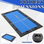 Hillsuren 86.2" x 43.5" Poker Table Tops for 8 Feet Pool Tables 10 Player Poker Table Game Billiard Pool Convertible Cover Mat Waterproof and Foldable, Blue