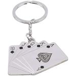 JINZHOUFZ Playing Cards Keychain Poker Keychains for Men Key Ring Playing Card Key Pendant for Phones Bag Gift Decoration (1)