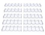 Gatherchuan Acrylic Poker Chip Tray Rack Without Lid for 100 Standard Casino Chips,Tray Rack Chip Storage Display Case for Texas Hold'em, Blackjack,Gambling, Poker Clubs,Clear