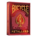 Bicycle Metalluxe Red Playing Cards - Premium Metal Foil Finish - Poker Size