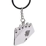 JINZHOUFZ Playing Cards Keychain Poker Keychains for Men Key Ring Playing Card Key Pendant for Phones Bag Gift Decoration (1)