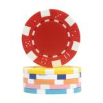 JIESITE 11.5 Gram Poker Chips ABS Monte Carlo Poker Chips Casino Grade Poker Chip for Texas Hold'em, Blackjack,Card Night Poker Games-Pack of 50 (Red)