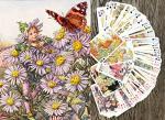 FLONZGIFT Flower Fairy Playing Cards (Poker Deck 55 Cards All Different) Vintage Children Book Illustration Flower Fairy Tales