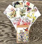 FLONZGIFT Flower Fairy Playing Cards (Poker Deck 55 Cards All Different) Vintage Children Book Illustration Flower Fairy Tales