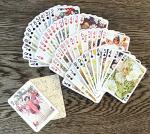 FLONZGIFT Flower Fairy Playing Cards (Poker Deck 55 Cards All Different) Vintage Children Book Illustration Flower Fairy Tales
