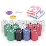 300pc Denomination Fake Plastic Poker Chips Set Counting Chips Mahiong Chips Bulk Playing Cards Chip Blackjack foldable Counters Numbers Mini Black Jack Lightweight Poker Chip for Travel Games 2 Decks