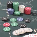 300pc Denomination Fake Plastic Poker Chips Set Counting Chips Mahiong Chips Bulk Playing Cards Chip Blackjack foldable Counters Numbers Mini Black Jack Lightweight Poker Chip for Travel Games 2 Decks