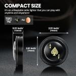 CHOICEDC Cool Lighter for Men, Refillable Butane Lighter, Ace of Spades Cute Lighters, Funny Soft Flame Lighters with Ace Design,Unique Gifts for Men/Women (No Gas)