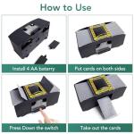 Rareidel Automatic Card Shuffler 2 Deck, Battery Operated Card Dealer Machine, Electric Casino Card Shuffler for UNO, Blackjack, Texas Hold'em, Home Card Games