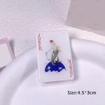 TUCEWP 10Pcs Poker Hair Clips for Women Girls Funny Acrylic Poker Cards Hair Pins Goth Punk Playing Cards Hair Barrette Nonslip Metal Alligator Clips for Long Thick Hair Trendy Lovely Hair Accessories