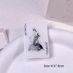 TUCEWP 10Pcs Poker Hair Clips for Women Girls Funny Acrylic Poker Cards Hair Pins Goth Punk Playing Cards Hair Barrette Nonslip Metal Alligator Clips for Long Thick Hair Trendy Lovely Hair Accessories