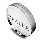 YH Poker Transparent Dealer Button - Crystal Casino Dealer for Tournaments, Craps, and Card Games