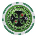 Brybelly Holo Inlay Poker Chips Heavyweight 14-gram Clay Composite - Pack of 50 ($25 Green)