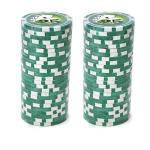 Brybelly Yin Yang Poker Chip Heavyweight 14-gram Clay Composite – Pack of 50 ($25 Green)