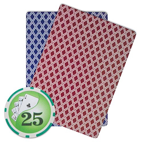 Brybelly Yin Yang Poker Chip Heavyweight 14-gram Clay Composite – Pack of 50 ($25 Green)