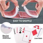 LotFancy Playing Cards, Large Print, 12 Decks of Cards (6 Black 6 Red), Jumbo Index, Poker Size, for Texas Hold'em, Blackjack, Euchre Cards Games