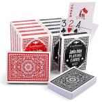 LotFancy Playing Cards, Large Print, 12 Decks of Cards (6 Black 6 Red), Jumbo Index, Poker Size, for Texas Hold'em, Blackjack, Euchre Cards Games