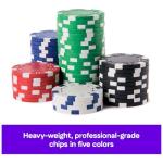 Spin Master Games, Cardinal Classics, 100-Piece Poker Chips Set, Classic Family Board Game, Poker Set for Beginners & Experts, Kids & Family, 2-10 Players, for Ages 8 & Up
