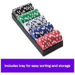 Spin Master Games, Cardinal Classics, 100-Piece Poker Chips Set, Classic Family Board Game, Poker Set for Beginners & Experts, Kids & Family, 2-10 Players, for Ages 8 & Up