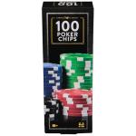 Spin Master Games, Cardinal Classics, 100-Piece Poker Chips Set, Classic Family Board Game, Poker Set for Beginners & Experts, Kids & Family, 2-10 Players, for Ages 8 & Up