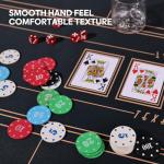 sharkplay Plastic Poker Chips Set with Storage Box for Blackjack, Texas Hold'em, Night Poker Games (100PCS with Numbers)