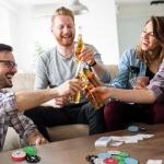 sharkplay Plastic Poker Chips Set with Storage Box for Blackjack, Texas Hold'em, Night Poker Games (100PCS with Numbers)