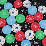 sharkplay Plastic Poker Chips Set with Storage Box for Blackjack, Texas Hold'em, Night Poker Games (100PCS with Numbers)