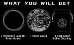 LuluCircle Poker Guard, Weights for Poker, Poker Gifts for Men, Poker Card Protector, Poker Accessories, Coin Collectibles, Poker Chips Coin with Plastic Case (King Jack Off)