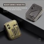 Fidget Toys Adults, EDC Metal Fidget Slider, Magnetic Poker Push Card, Adult Fidget Toy for Anxiety ADHD, Cool Office Gadgets Gift for Men Dad Teens, Valentines Day Gifts for him