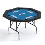 PeakPursuit Octagon Poker Table with Water-Resistant Cushioned Rail, 8-Player Octagonal Poker & Blackjack Tables, Casino Leisure Table with Collapsible Legs