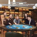 PeakPursuit Octagon Poker Table with Water-Resistant Cushioned Rail, 8-Player Octagonal Poker & Blackjack Tables, Casino Leisure Table with Collapsible Legs