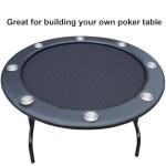 Speed Cloth Poker Table Fabric - 108X60 Inch Section of Casino Card Game Table Felt Top Cover Accessories - Black