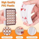 Teskyer 2 Pack Waterproof Playing Cards, 100% Plastic Premium Durable Poker Cards, 2 Deck of Cards - Large Index