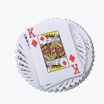 IMAGAME Plastic Playing Cards, Poker Size, Excellent Quality, Jumbo Index, Waterproof & Washable, Perfect for Texas Hold’em Poker, 6 Blue Deck & 6 Red Deck