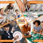 Teskyer 2 Pack Waterproof Playing Cards, 100% Plastic Premium Durable Poker Cards, 2 Deck of Cards - Large Index