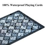 Teskyer 2 Pack Waterproof Playing Cards, 100% Plastic Premium Durable Poker Cards, 2 Deck of Cards - Large Index