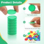 Luxiv 200Pcs Plastic Learning Counters with Storage Box, 4 Colors Bingo Chips 1 Inches Poker Chips Educational Counting Math Counters Manipulatives Round Game Chips Plastic Counters (1 inches)
