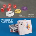 LUOBAO 500 Pcs Black Poker Chips Set Casino Chips Blackjack 11.5 Grams Poker Chip Sets Texas Hold'em Poker Set Case Gambing Poler Chips Card Game Black Jack Poker Night