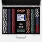 LUOBAO 500 Pcs Black Poker Chips Set Casino Chips Blackjack 11.5 Grams Poker Chip Sets Texas Hold'em Poker Set Case Gambing Poler Chips Card Game Black Jack Poker Night