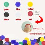 Darovly 600Pcs Plastic Poker Mini Chips in 6 Colors Bulk Poker Card Game Chips for Game Play Learning Math Counting Kids Teaching Rewards（2.2CM in Diameter）