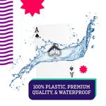 Copag 1546 Neoteric Design 100% Plastic Playing Cards, Poker Size (Standard) Green/Red (Regular Index, 1 Set)