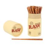 RAW Natural Wood Pokers | Pack, Push, and Roll | 4.5'' x .25'' Each Poking Stick | 50 Pack