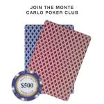 Brybelly Monte Carlo Premium Poker Chips (50-Pack) Heavyweight 14-Gram Clay Composite ($500 Purple)