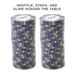 Brybelly Monte Carlo Premium Poker Chips (50-Pack) Heavyweight 14-Gram Clay Composite ($500 Purple)