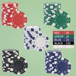 LUOBAO 11.5 Gram Poker Chips Casino Poker Chip for Texas Hold'em, Blackjack Chips,Casino Poker Games Kit,Bulk Poker Chips Set for Card Board Game,Gambling Chips