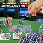 LUOBAO 11.5 Gram Poker Chips Casino Poker Chip for Texas Hold'em, Blackjack Chips,Casino Poker Games Kit,Bulk Poker Chips Set for Card Board Game,Gambling Chips