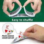 Metsyth Plastic Waterproof Playing Cards 4 Pack Poker Card Jumbo Large Print Playing Cards for Adults Seniors Bulk Decks of Cards Set Poker Cards