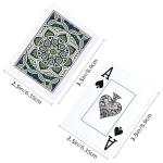 Metsyth Plastic Waterproof Playing Cards 4 Pack Poker Card Jumbo Large Print Playing Cards for Adults Seniors Bulk Decks of Cards Set Poker Cards