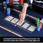 Boyzhood Poker Chips,400PCS 14 Gram Clay Poker Chip Set with Deluxe Travel Case, Numbered Chips,Poker Set for Texas Holdem Blackjack Gambling.