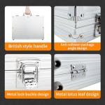 AIBETOMG Poker Chips with Numbers,500Pcs Poker Chips Set with Aluminum Travel Case,11 Gram Casino Poker Set for Texas Holdem, Blackjack